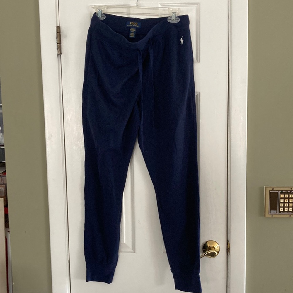 POLO RALPH LAUREN THERMAL WAFFLE DRAWSTRING SLEEPWEAR SIZE L
